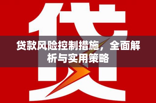 高邮贷款风险控制措施，全面解析与实用策略
