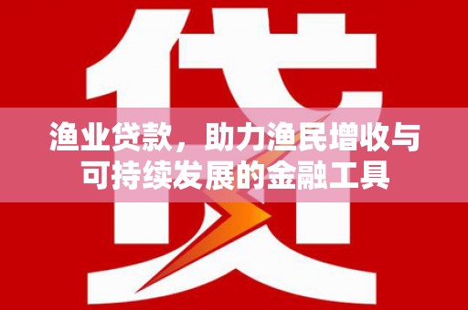 高邮渔业贷款，助力渔民增收与可持续发展的金融工具