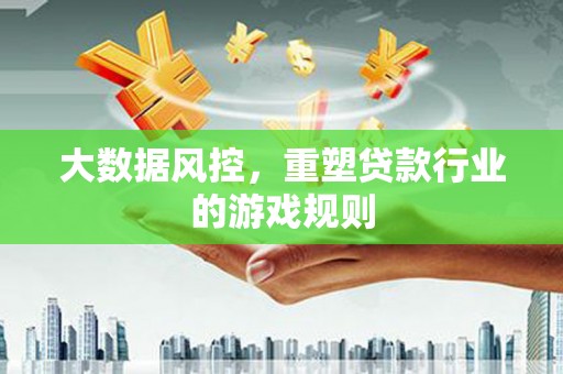 高邮大数据风控，重塑贷款行业的游戏规则