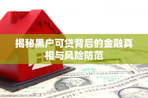 高邮揭秘黑户可贷背后的金融真相与风险防范