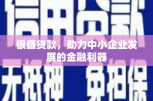 高邮银盛贷款，助力中小企业发展的金融利器