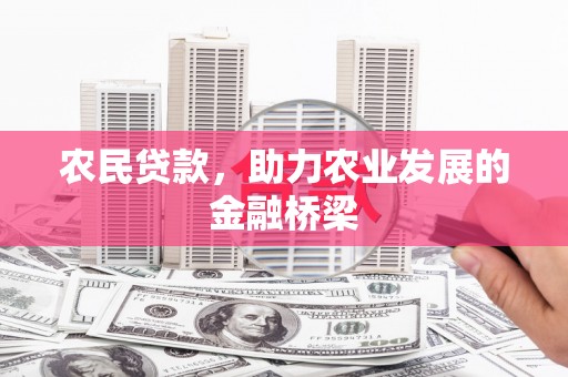 高邮农民贷款，助力农业发展的金融桥梁