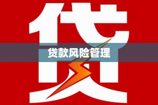 高邮贷款风险管理