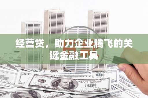 高邮经营贷，助力企业腾飞的关键金融工具