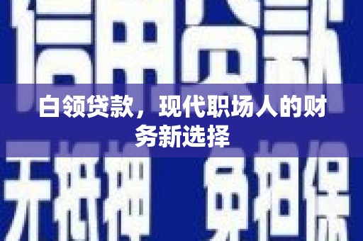 高邮白领贷款，现代职场人的财务新选择