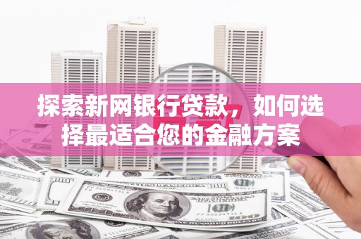 高邮探索新网银行贷款，如何选择最适合您的金融方案
