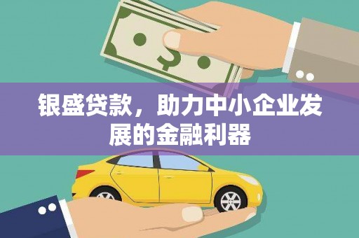 高邮银盛贷款，助力中小企业发展的金融利器
