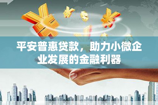 高邮平安普惠贷款，助力小微企业发展的金融利器