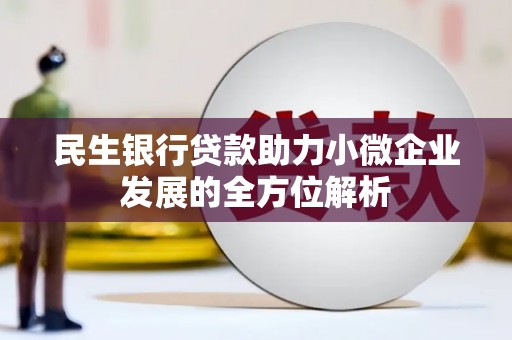 高邮民生银行贷款助力小微企业发展的全方位解析