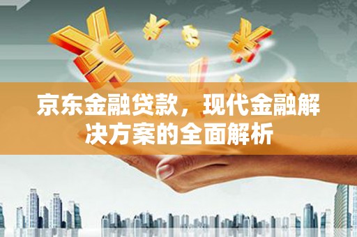 高邮京东金融贷款，现代金融解决方案的全面解析