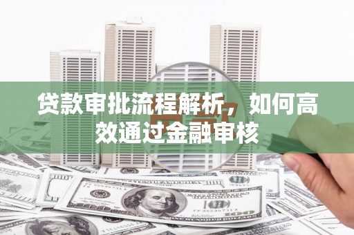高邮贷款审批流程解析，如何高效通过金融审核