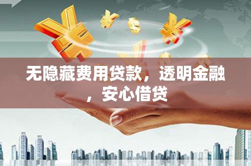 高邮无隐藏费用贷款，透明金融，安心借贷