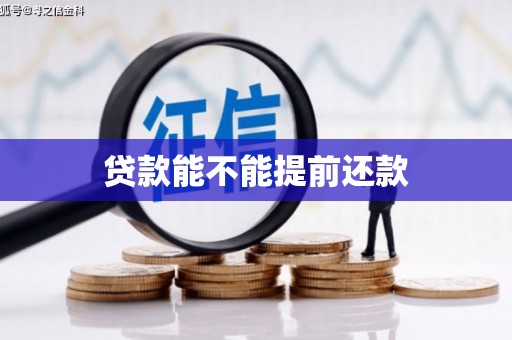 高邮贷款能不能提前还款