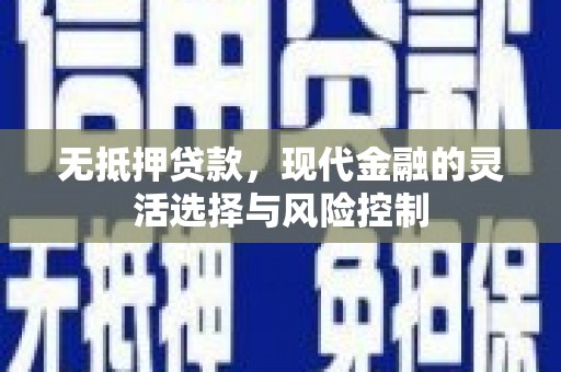 高邮无抵押贷款，现代金融的灵活选择与风险控制