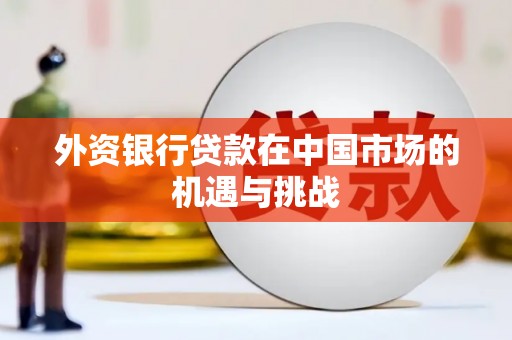 高邮外资银行贷款在中国市场的机遇与挑战