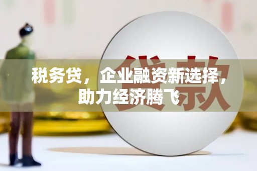 高邮税务贷，企业融资新选择，助力经济腾飞