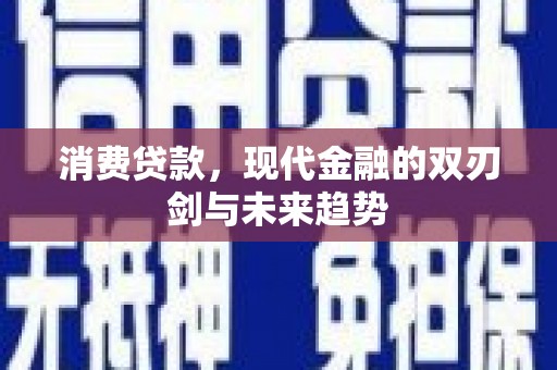 高邮消费贷款，现代金融的双刃剑与未来趋势