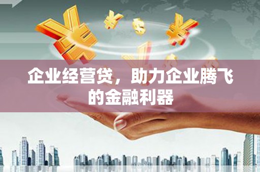 高邮企业经营贷，助力企业腾飞的金融利器