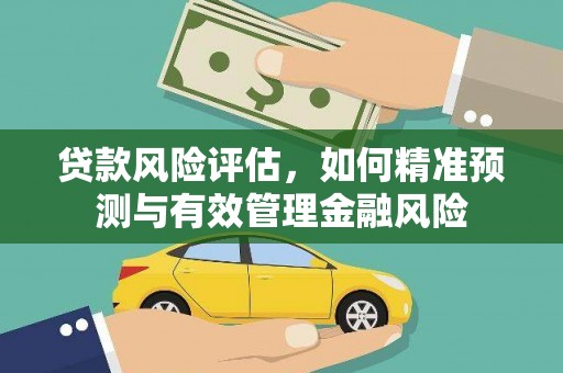 高邮贷款风险评估，如何精准预测与有效管理金融风险