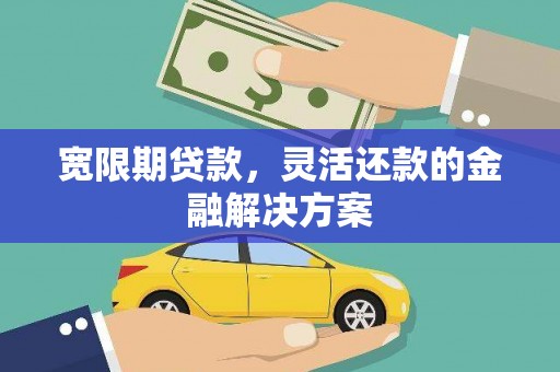 高邮宽限期贷款，灵活还款的金融解决方案