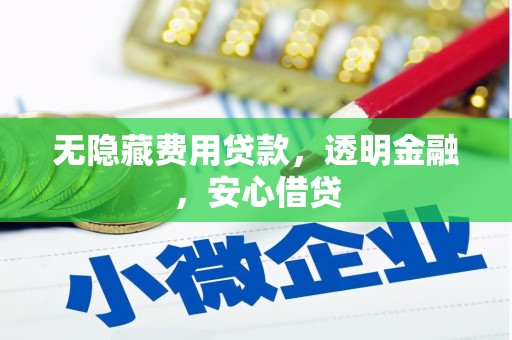 高邮无隐藏费用贷款，透明金融，安心借贷
