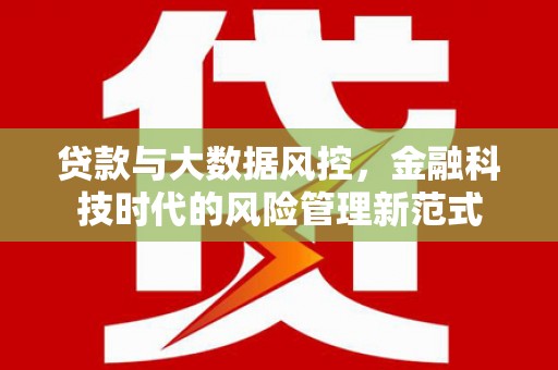 高邮贷款与大数据风控，金融科技时代的风险管理新范式