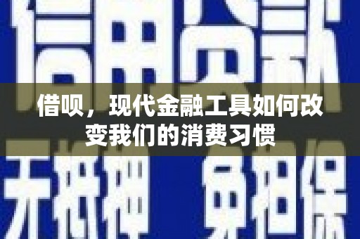 高邮借呗，现代金融工具如何改变我们的消费习惯
