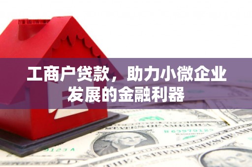 高邮工商户贷款，助力小微企业发展的金融利器