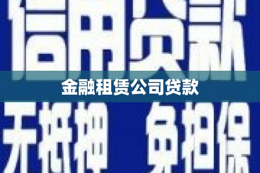 高邮金融租赁公司贷款