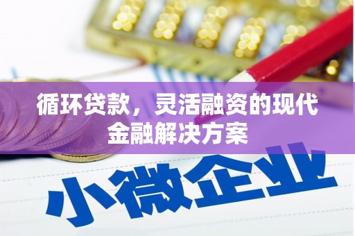 高邮循环贷款，灵活融资的现代金融解决方案