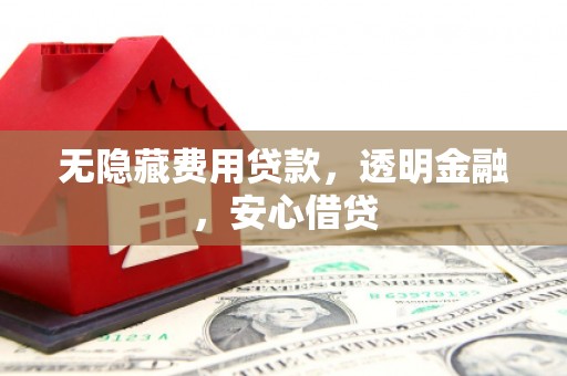 高邮无隐藏费用贷款，透明金融，安心借贷