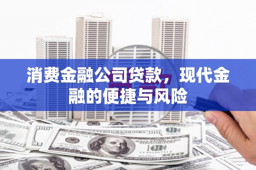 高邮消费金融公司贷款，现代金融的便捷与风险