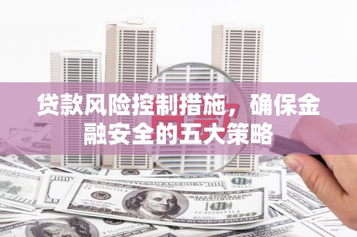 高邮贷款风险控制措施，确保金融安全的五大策略