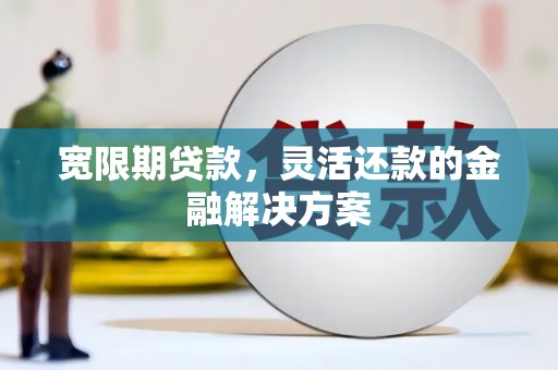 高邮宽限期贷款，灵活还款的金融解决方案
