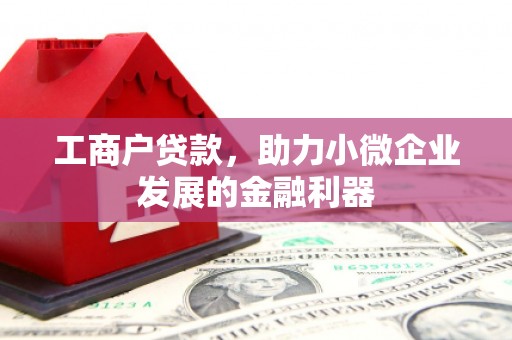 高邮工商户贷款，助力小微企业发展的金融利器