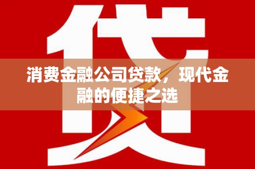 高邮消费金融公司贷款，现代金融的便捷之选