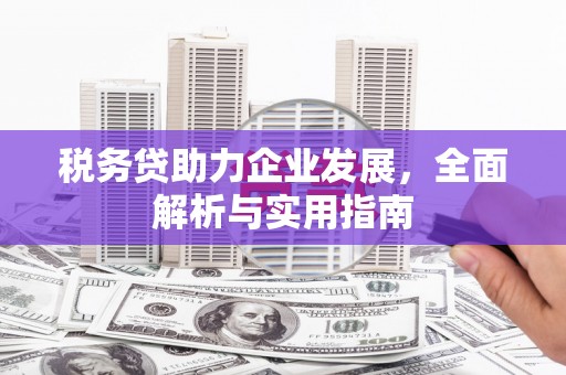 高邮税务贷助力企业发展，全面解析与实用指南