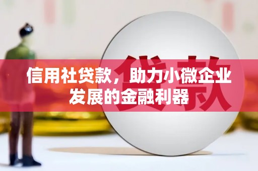 高邮信用社贷款，助力小微企业发展的金融利器