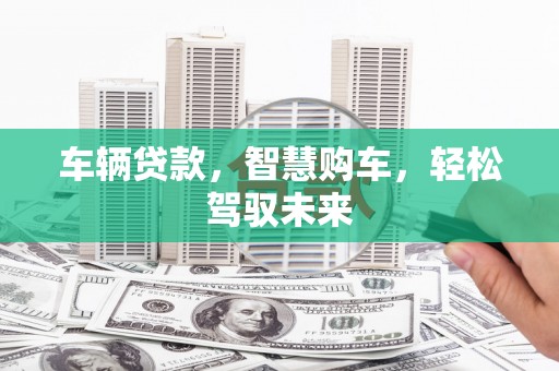 高邮车辆贷款，智慧购车，轻松驾驭未来