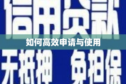 高邮如何高效申请与使用